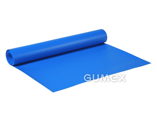 Folie für Kurzwarenprodukte 842, 0,3mm, Breite 1400mm, 49°ShD, D62 Dessin, PVC, blau (9052), 